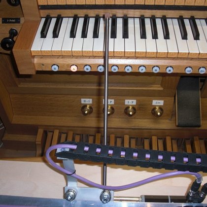 Part tuning Trompete 8‘, 1st manual of the Göckel-organ in Berau