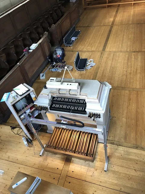 Stimmung der historischen Orgel,ehem. Klosterkirche Augustinerchorfrauenstifts, Inzigkofen