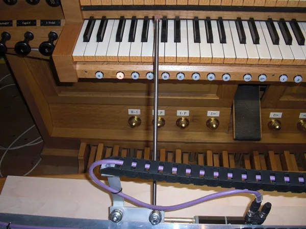 Part tuning Trompete 8‘, 1st manual of the Göckel-organ in Berau